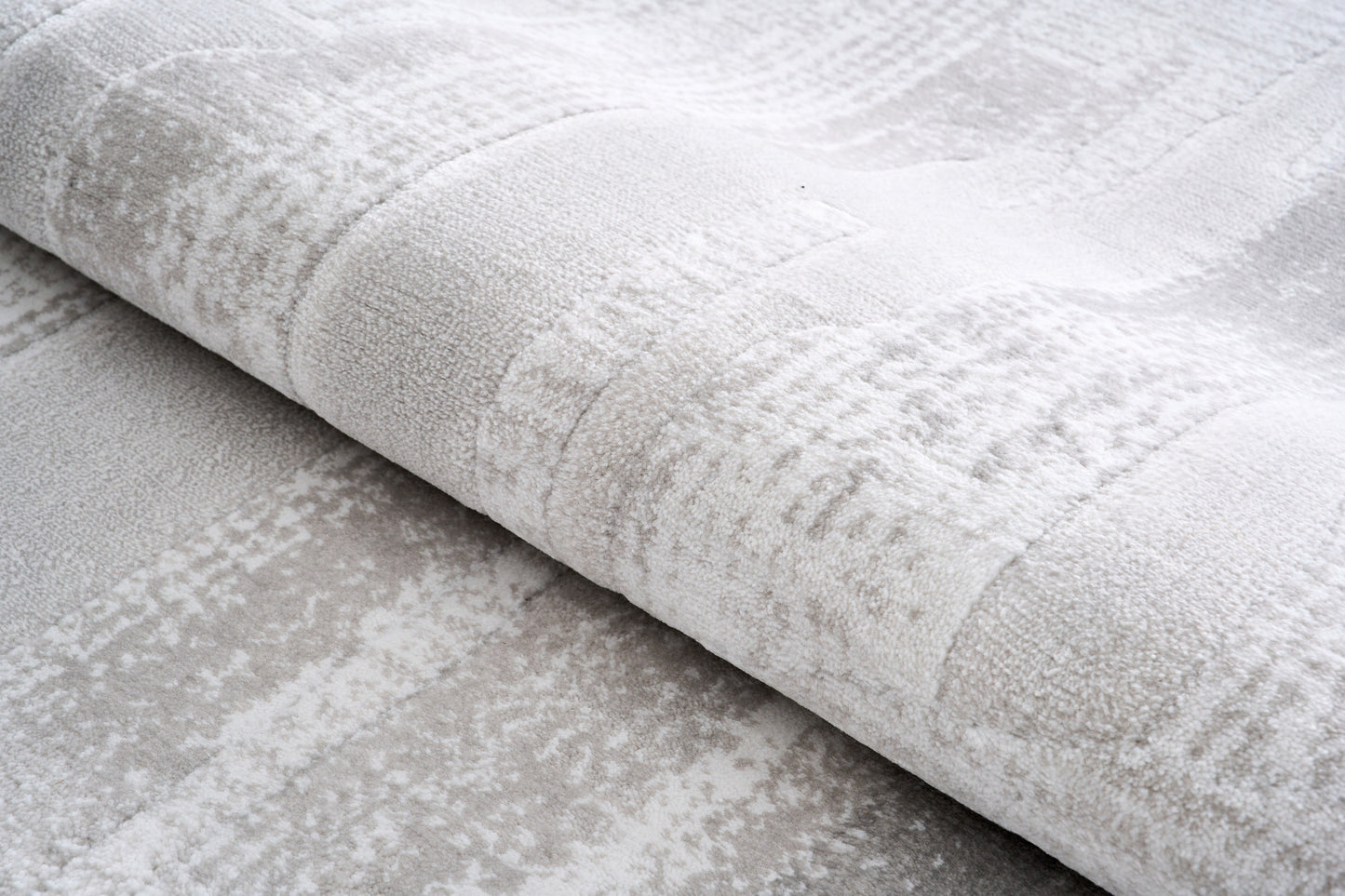 Konya Grey Area Rug | 13mm Plush | Waterproof & Easy Clean