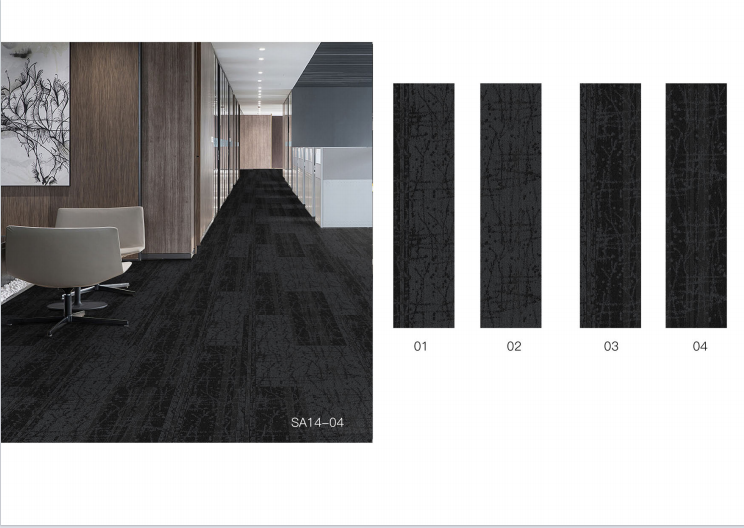 Office Carpet Tiles - Easy Install & Replace - 25x100cm