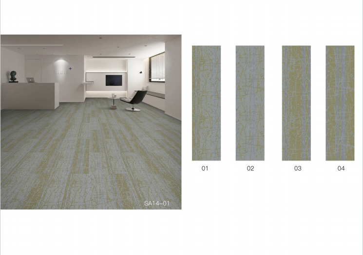 Office Carpet Tiles - Easy Install & Replace - 25x100cm