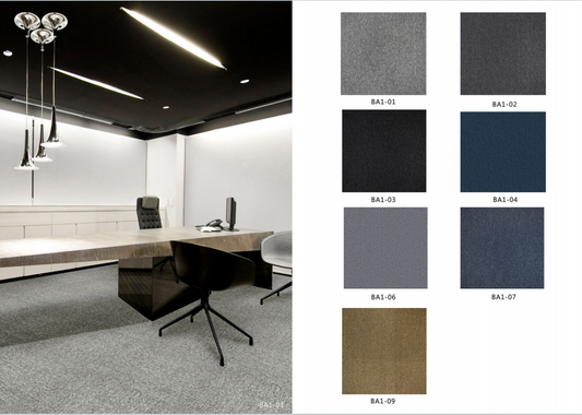 Durable Office Carpet Tiles - 50x50cm - Charcoal 'Great for High Traffic'