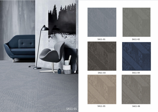 Office Carpet Tiles - 60x60cm - Durable & Easy Replace - Multi-Color Assortment