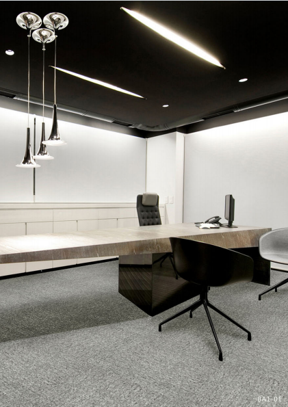 Durable Office Carpet Tiles - 50x50cm - Charcoal 'Great for High Traffic'